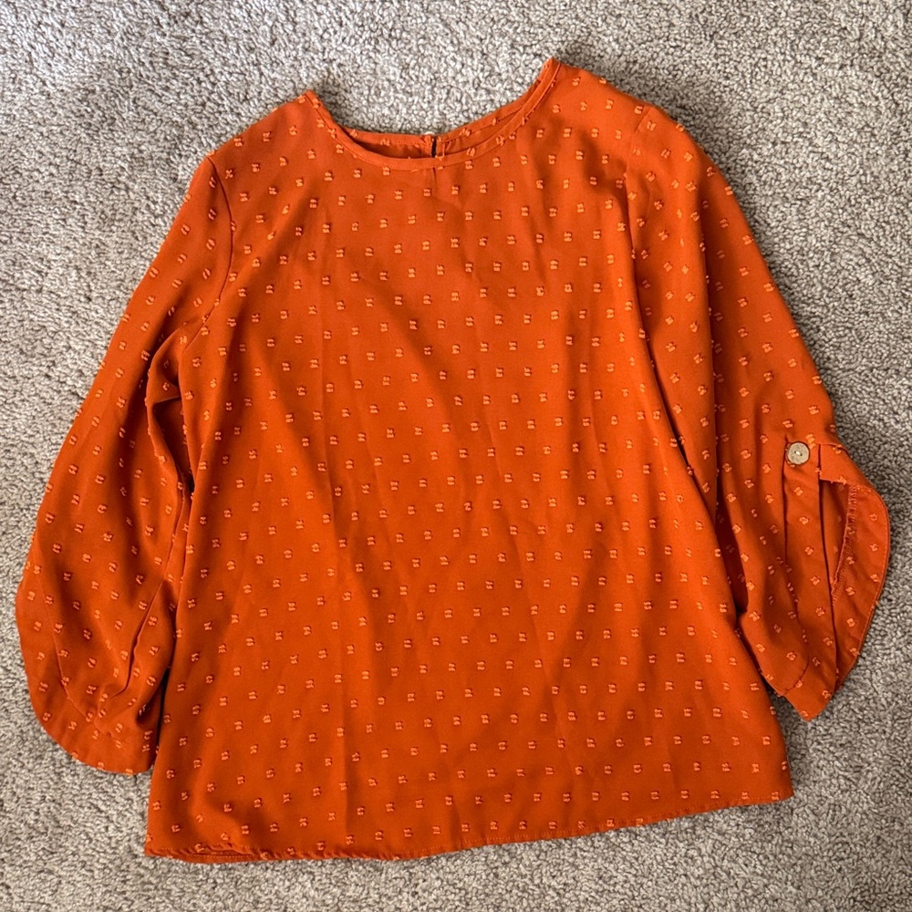 Elegant Orange Blouse for Women